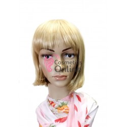 Peruca din fibra sintetica PB032 par scurt drept Blond Ash Mixt